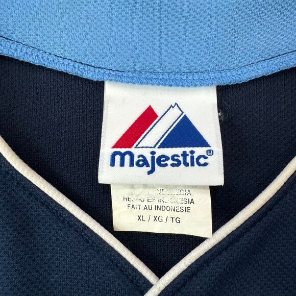 Rare Vintage MAJESTIC Tampa Bay Rays Evan Longoria #3 SEWN Jersey Men’s XL - Picture 3 of 8